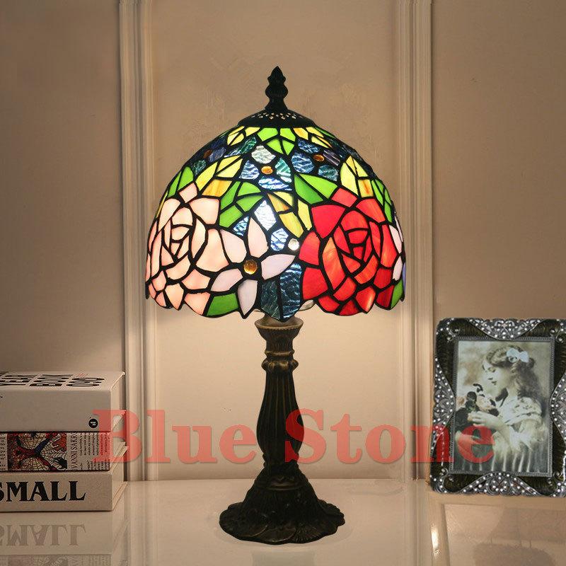 ステンドグラスランプ テーブルランプ ティファニーライト リビング レトロ 手作り 照明器具 卓上照明 可愛い ベッドライト 北欧 癒しグッズ 1灯 Cs2263 Blue Stone 通販 Yahoo ショッピング