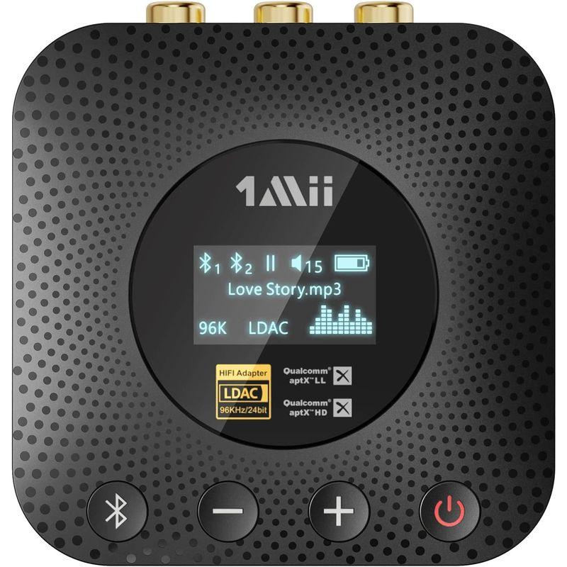 1Mii Bluetooth レシーバー LDAC Amp; APTX HD Amp; APTX LL 低遅延 AAC オーディオ 対応、  ブルートゥー ポータブルオーディオ