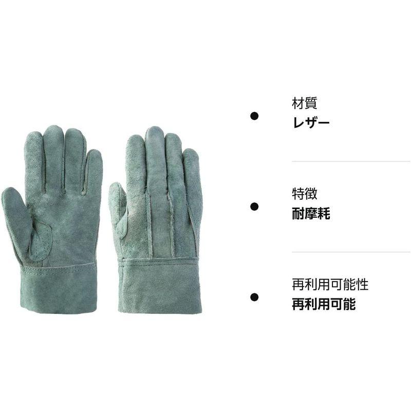 SALE富士グローブ EX-680 背縫 オイル皮手袋 天然皮革 10双組 Lサイズ 洗える皮手袋 制服、作業服