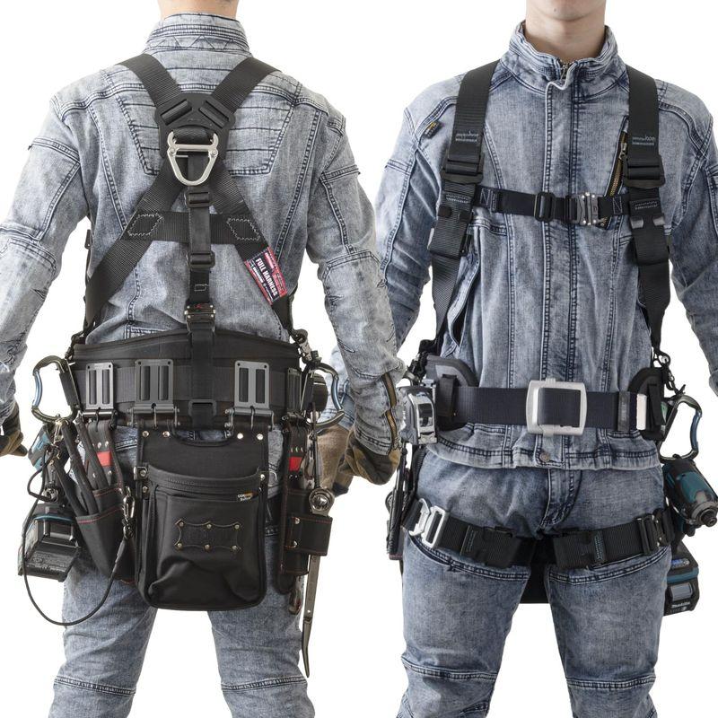 藤井電工 新規格 フルハーネス型 カイトハーネス KITEハーネス フルハーネス本体のみ Lサイズ 130KGまで対応 ブラック 黒 TH