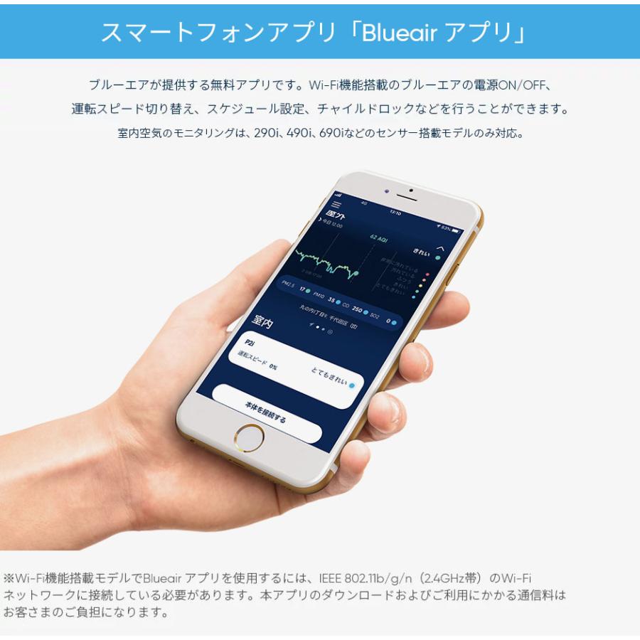 空気清浄機 ブルーエア Blueair 605 75畳 ウイルス 花粉 節電 ホコリ オフィス 病院 学校 ペット 毛 換気 脱臭 103682｜blueair｜12