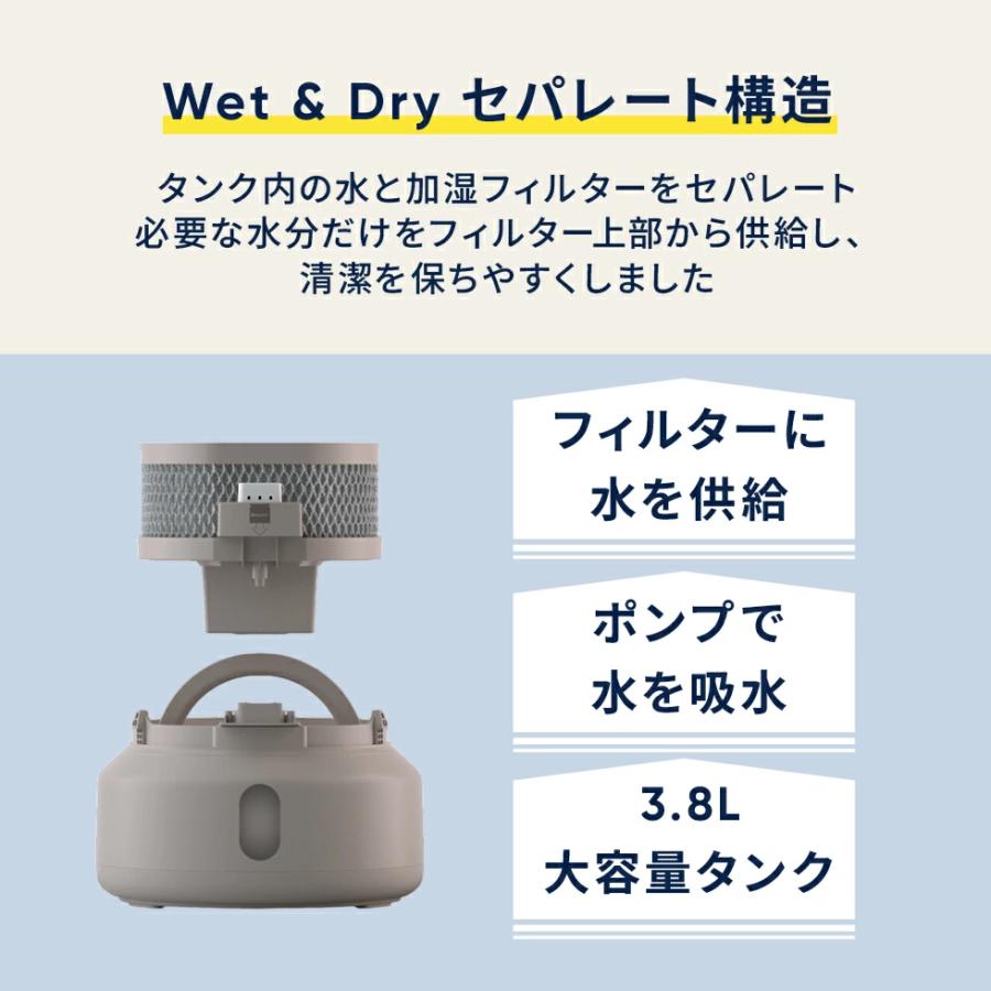 Blueair（ブルーエア） 加湿器 Humidifier H38i ストーングレー 11畳