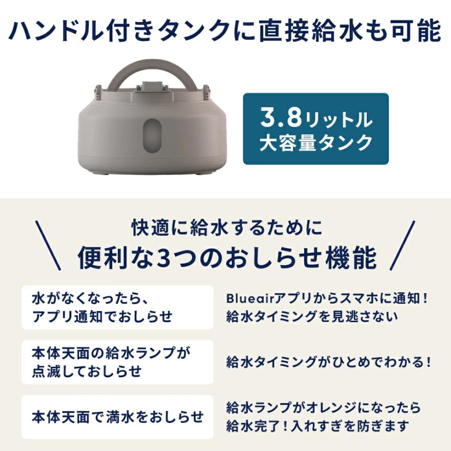 Blueair（ブルーエア） 加湿器 Humidifier H38i ストーングレー 11畳
