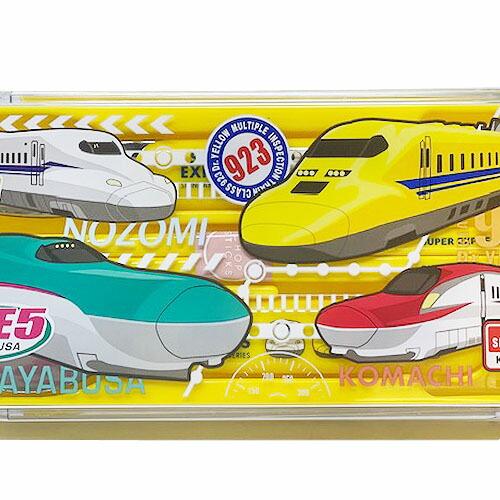 New 新幹線 スライド式 トリオセット イエロー 日本製 スプーン
