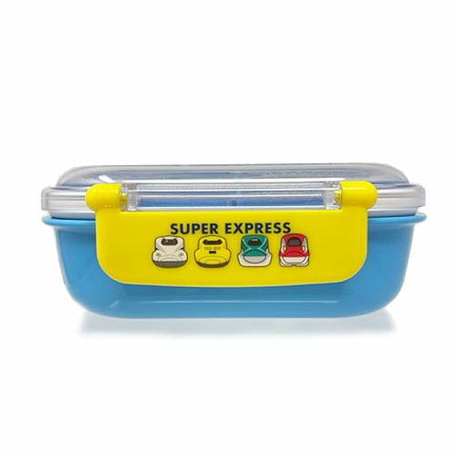 New JR公認 新幹線 小判型 ランチボックス 青色 ブルー 360ml 012232