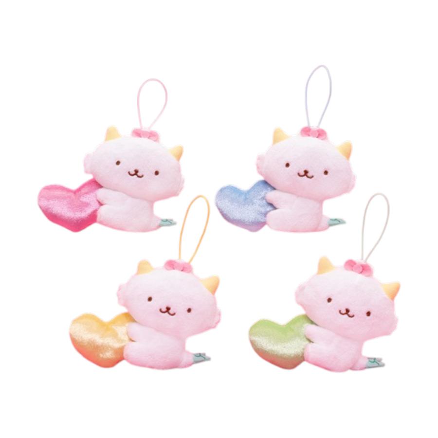 4種セット がおぱわるぅ パステルハート マスコット 公式 グッズ 約9cm