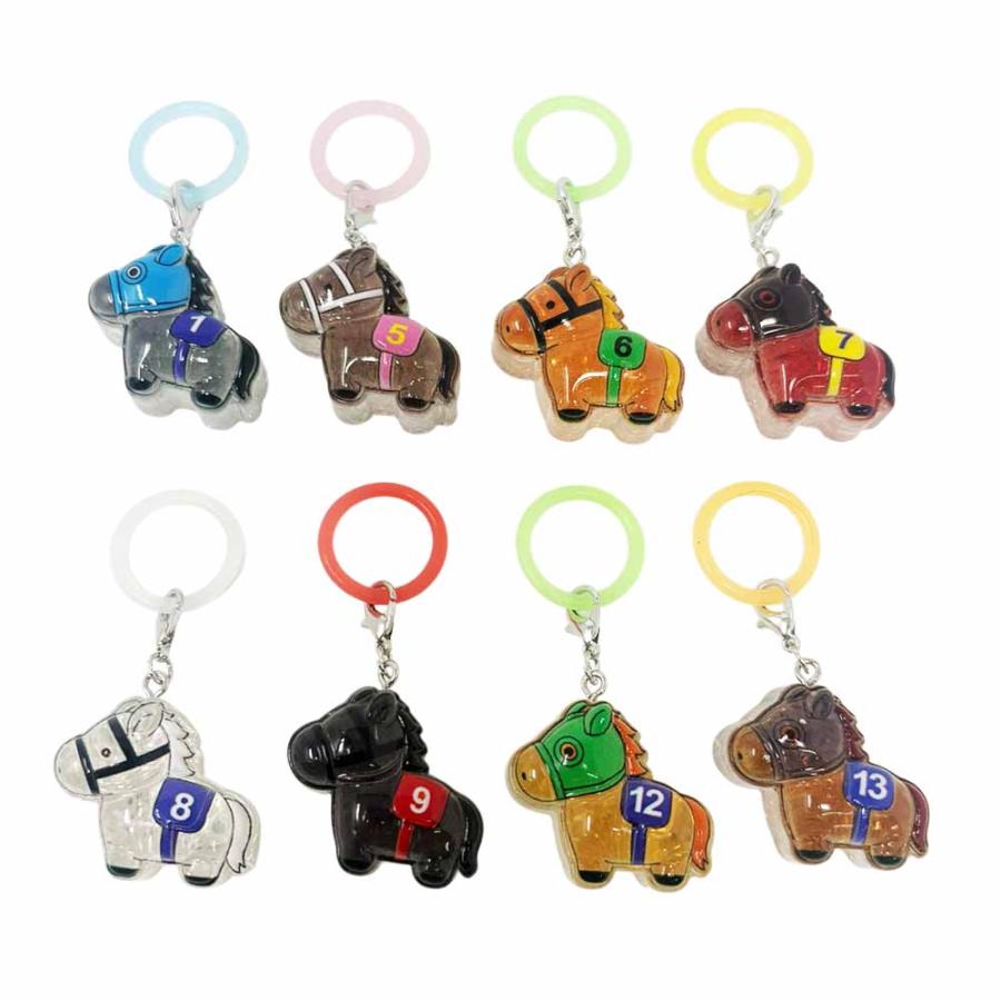 競馬 競走馬 アクリルキーホルダー 大量セット 全8種セット G1ダービー クリスタル BIG ワンポイントチャーム 競馬