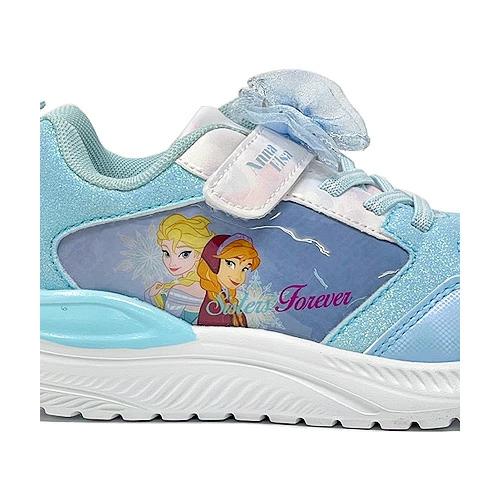 Disney アナと雪の女王 リボン スニーカー SAX 1X508NH 15〜22cm 靴