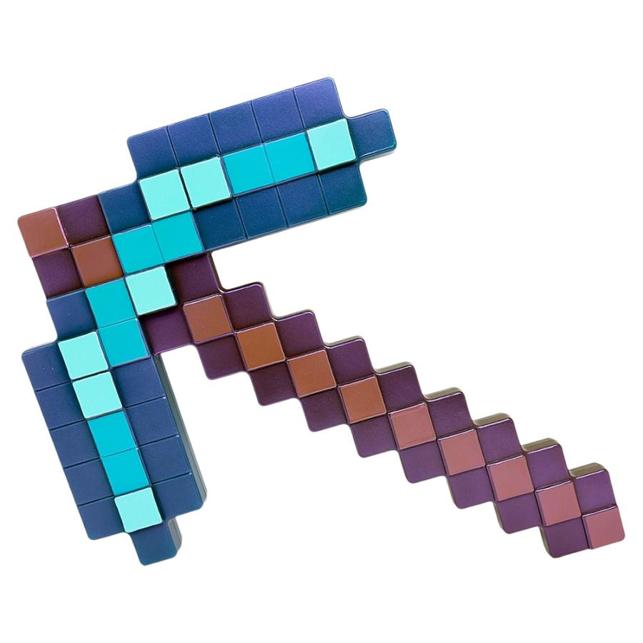 マインクラフト ダイヤモンドのツルハシ エンチャントVer. 約38cm Minecraft マイクラ 子ども グッズ ゲーム キャラクター まいぜん  ダンジョン ゲーム 　