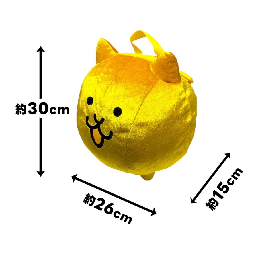 にゃんこ大戦争 ぬいぐるみリュック 3 金ネコ メタルネコ 約32cm