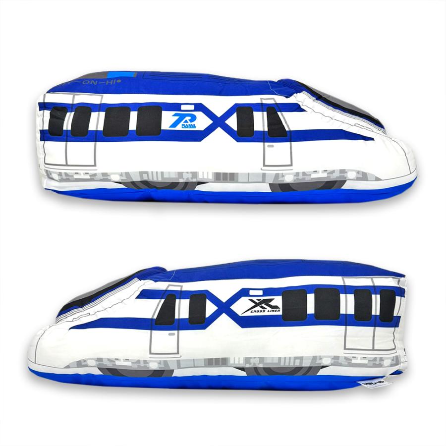 いーろく　新幹線デザイン クッション 約30cm E6系新幹線座席生地クッション