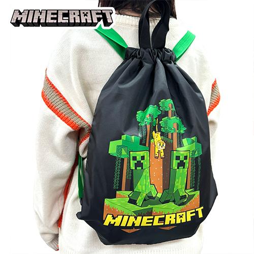 マインクラフト ナイロンナップサック クリーパー ブラック 1T5038H 