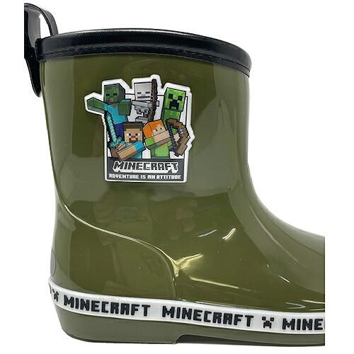 マインクラフト タグ付 レインブーツ カーキ 18〜22cm 1X4088H