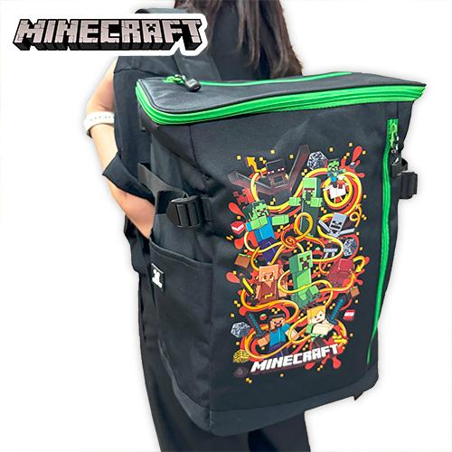 マインクラフト BOX スクエア リュック 20L ブラック 1T4028H キッズ 