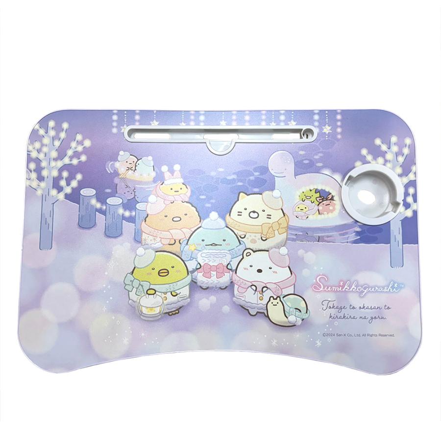 すみっコぐらし 木製 ラップトップ テーブル ウォール ポケット ダストボックス おかあさん】すみっコぐらし ビッグ木製ラップトップテーブル