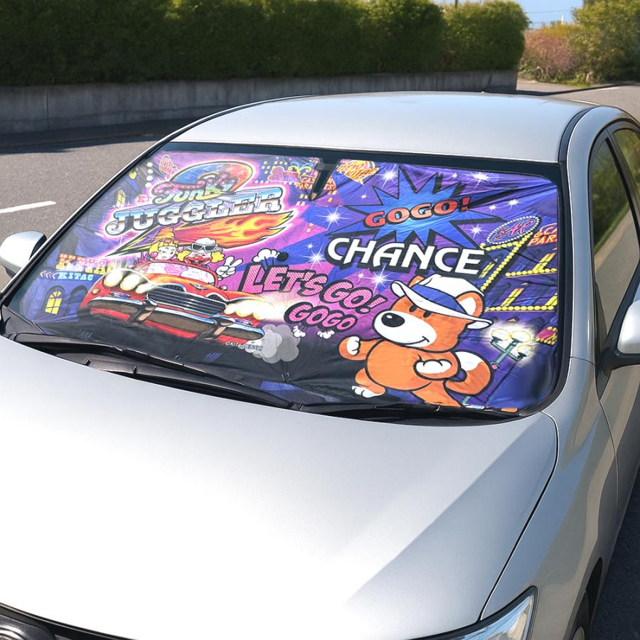 ジャグラー 折りたたみ 傘型 カー サンシェード パチスロ パチンコ
