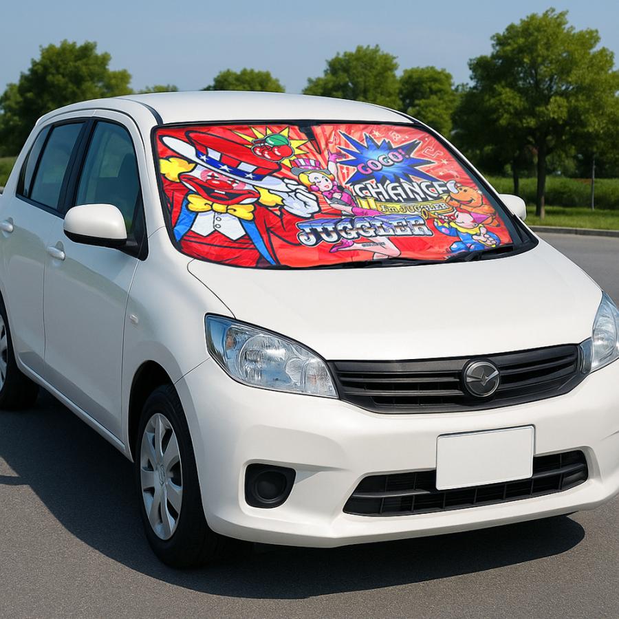 ジャグラー 折りたたみ 傘型 カー サンシェード パチスロ パチンコ