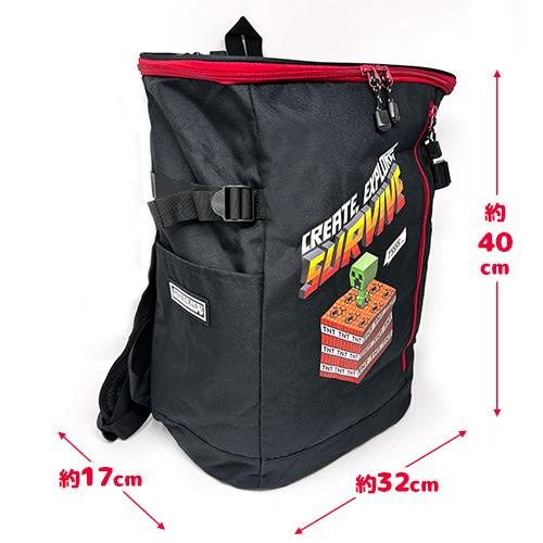 マインクラフト BOX スクエア リュック 20L レッド 1T3L28H キッズ 