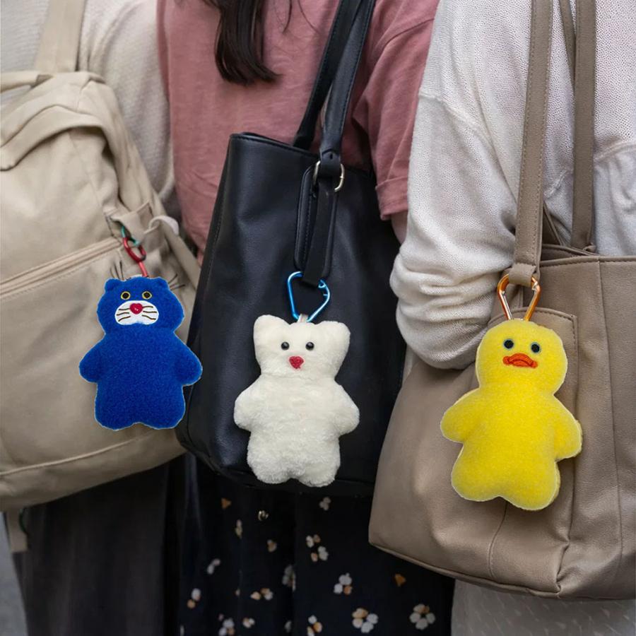 mojojojo カラビナ付き ぬいぐるみ ポーチ 約15cm キーホルダー