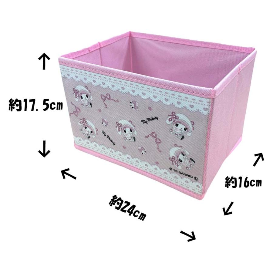 マイメロディ クロミ 月夜のメロクロ 3ボックス付き 収納ケース 約H50