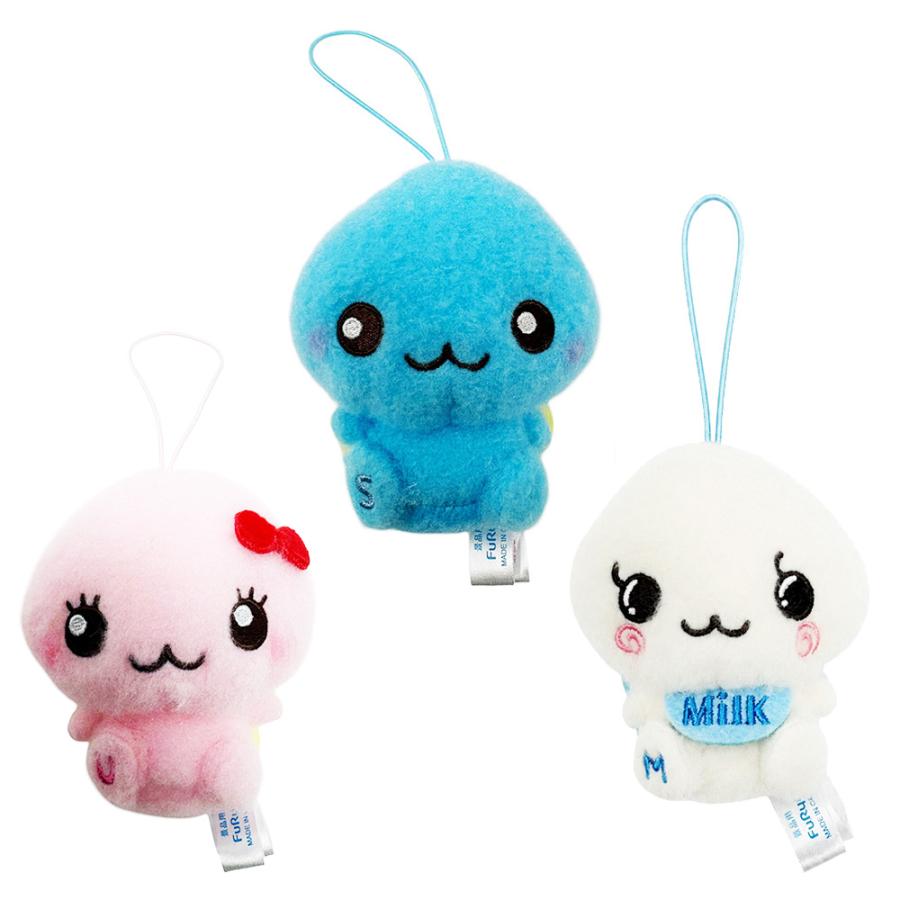 全3種セット しずくちゃん ミルキーボア マスコット 約9cm ぬいぐるみ