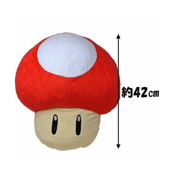 スーパーマリオ 特大サイズ ぬいぐるみ スーパーキノコ 1UPキノコ 42cm