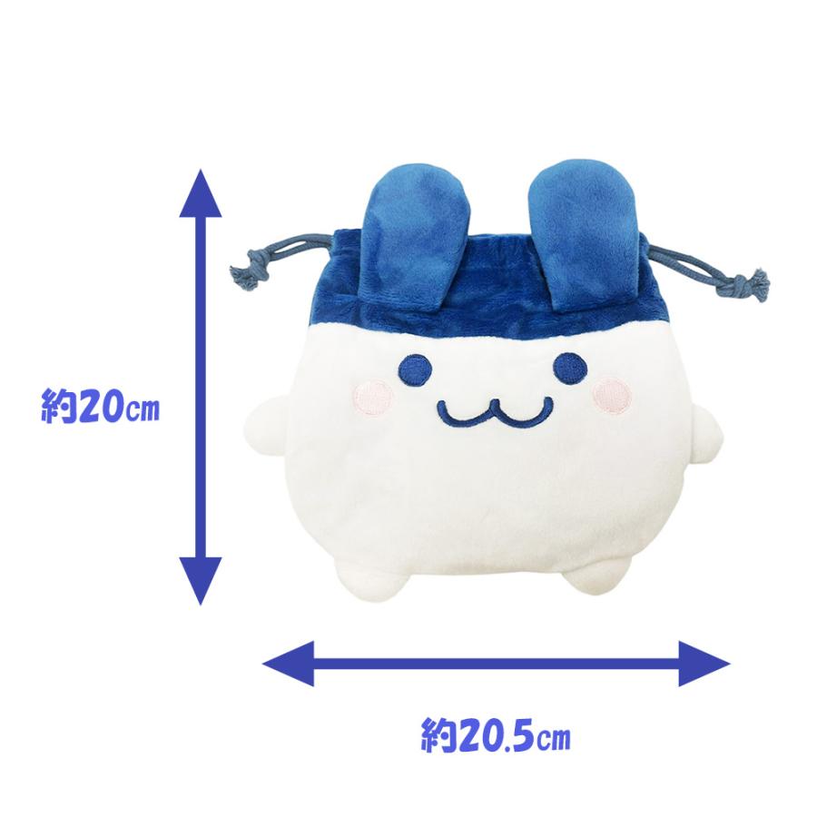 たまごっち ダイカット巾着 みみっち 約21cm 公式 ポーチ まめっち