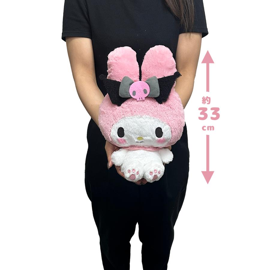 クロミ マイメロディ おそろいカチューシャ BIGぬいぐるみ 約33cm