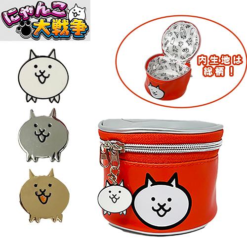 にゃんこ大戦争 ネコカンポーチ 金ネコ 4個セット ねこ缶ポーチ にゃんこ大戦争 ネコカンポーチ 小物入れ 収納 アクセサリー ネコ
