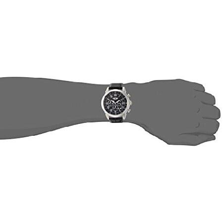 [インビクタ] 腕時計 I by 石英 44mm ケース ブラック レザーストラップ ブラックダイヤル IBI90242-001 メンズ [並行輸入品]