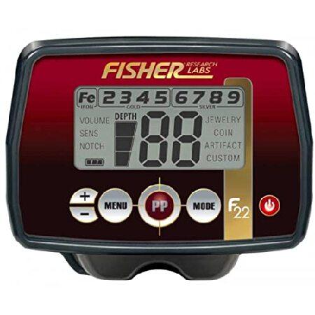 Fisher Labs F22 Weatherproof Metal Detector with 11 Inch Weatherproof Coil, All-Purpose, High-Sensitivity, Deep Seeking Metal Detector