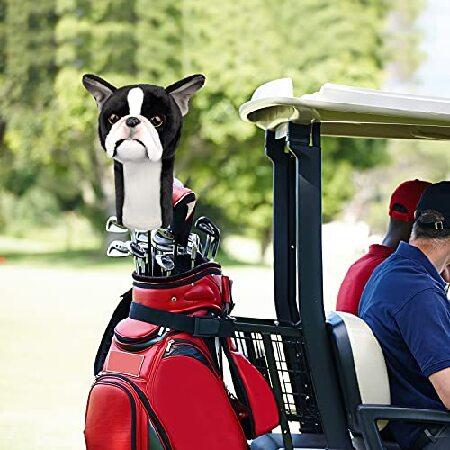 特価Bozily ゴルフヘッドカバー フレンチブルドッグ ゴルフクラブカバー ウッドとドライバー用並行輸入商品 