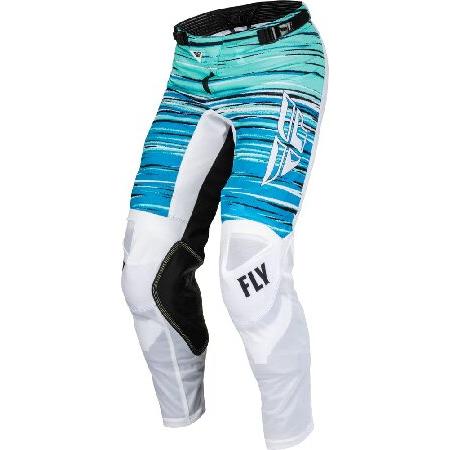 FLY Racing Adult Kinetic Mesh Pants (White/Blue/Mint， US 38)並行輸入 