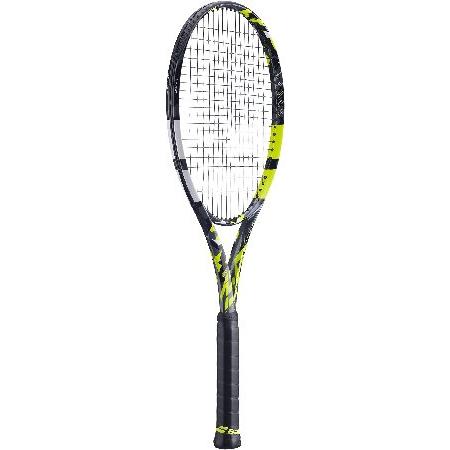 モールのページ Babolat Pure Aero + Tennis Racquet (4 1/4 Grip) - Strung with 16g White Babolat Syn Gut at Mid-Range Tension【並行輸入商品】