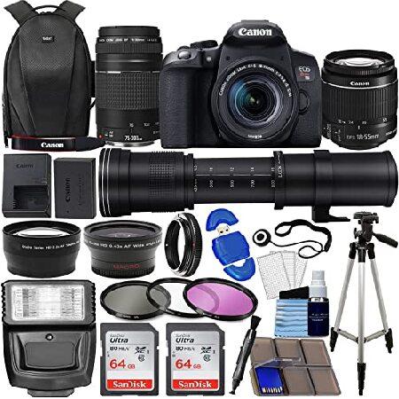 Canon EOS Rebel T8i DSLR Camera with 18-55mm Lens ＆ 75
