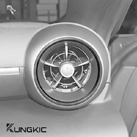 購入卸値 KUNGKIC For Toyota 86 GR86 Subaru BRZ 2021 2022 2023 Aluminum AC Outlet Vent Cover Decorative Ring Sticker Interior Decoration Accesso【並行輸入商品】