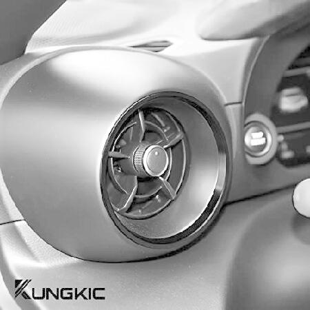 購入卸値 KUNGKIC For Toyota 86 GR86 Subaru BRZ 2021 2022 2023 Aluminum AC Outlet Vent Cover Decorative Ring Sticker Interior Decoration Accesso【並行輸入商品】