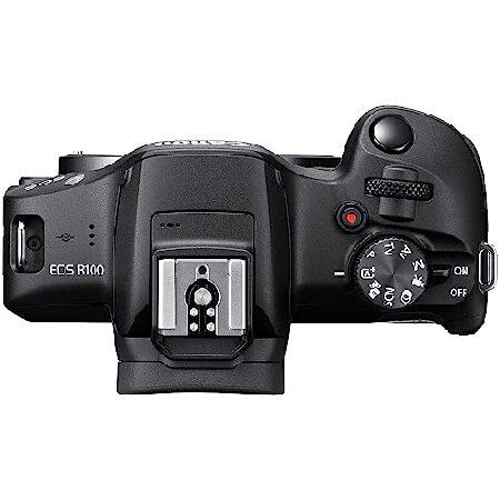 Canon EOS R100 Mirrorless Camera with 18-45mm and 55-210mm Lenses Kit + Wide Angle Lens + Telephoto Lens + 64GB Memory Card + 3pc Filter Kit +並行輸入の画像