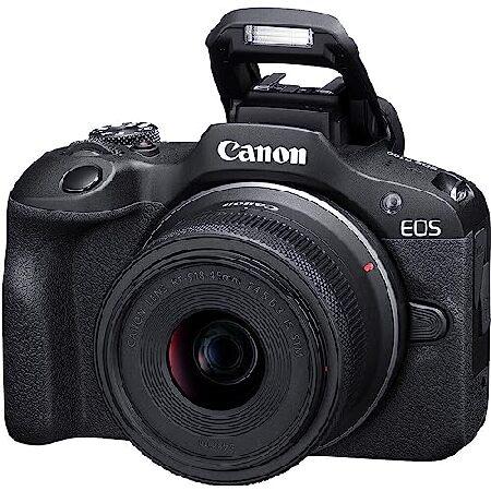 Canon EOS R100 Mirrorless Camera with 18-45mm and 55-210mm Lenses Kit + Wide Angle Lens + Telephoto Lens + 64GB Memory Card + 3pc Filter Kit +並行輸入の画像
