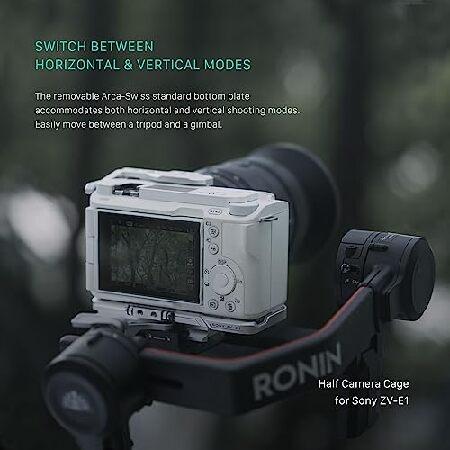 Tilta Camera Cage for Sony ZV-E1 Pro Kit - Black | Mount Accessories | ARCA BASEPLATE | NATO TOP Handle | Cooling System | Horizontal ＆ Verti並行輸入_1