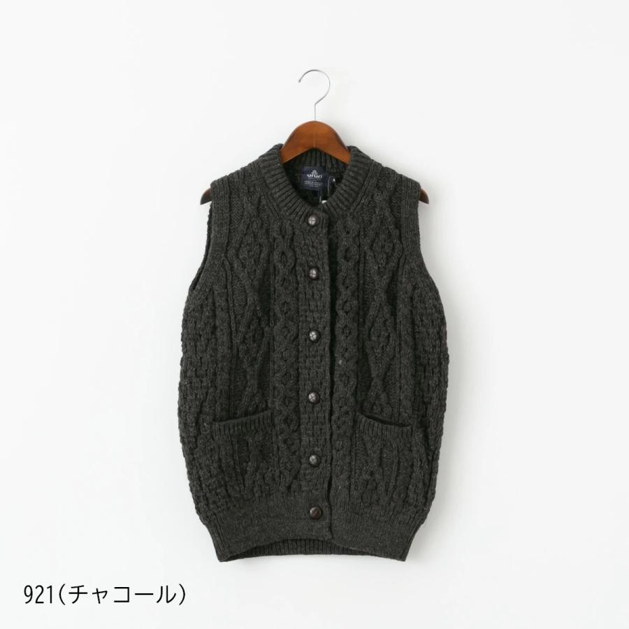 ウールニットベスト aran WOOLLEN MILLS（アランウーレンミルズ） ウール ニット ベスト