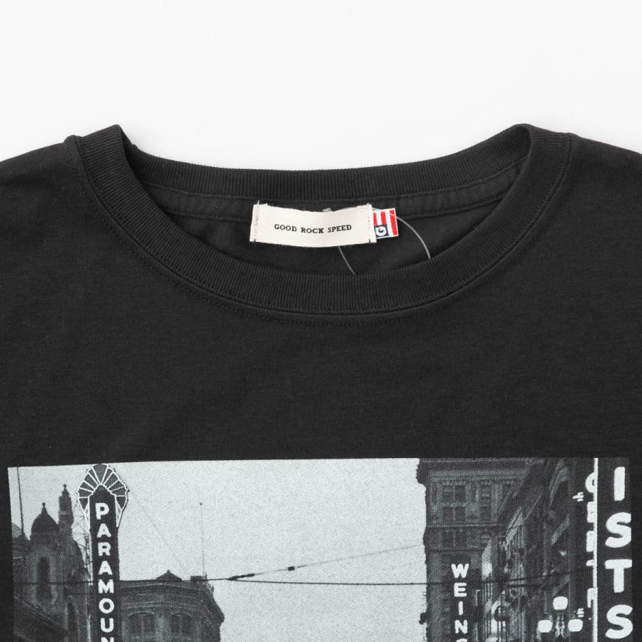 【GOOD ROCK SPEED】LIFE Knitting フォトT ブラック GOOD ROCK SPEED 【30%OFF】グッドロックスピード LIFE PHOTO T