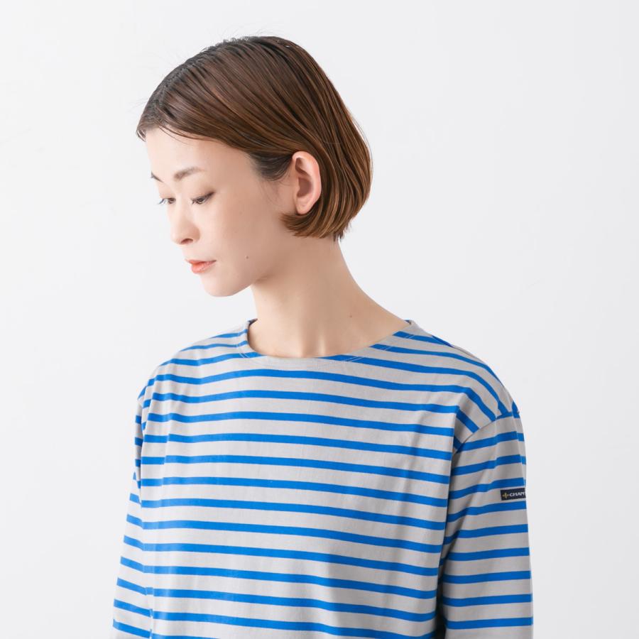 シャントクレール 7分袖 ボーダー カットソー CHANTECLAIR CC35