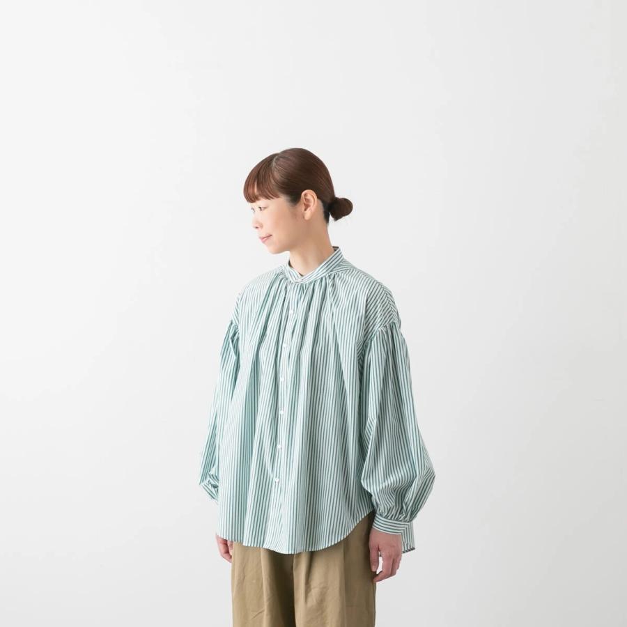 manon マノン 今季新作 アミカルドレスシャツ ブラウス 新品 MANON（マノン） ストライプ アミカルシャツ STRIPE AMICAL SHIRT