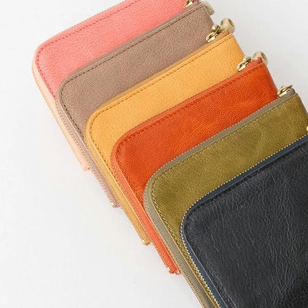 mononogu もののぐ 財布 ウォレット ミニ L字 ファスナー 山羊革