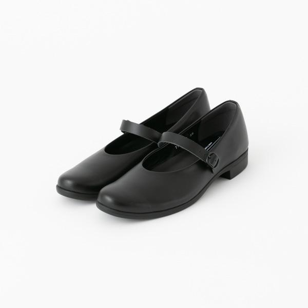 トラベルシューズ バイ ショセ パンプス ワンストラップ ローヒール シューズ パンプス ブラック TRAVEL SHOES by chausser TR-002_1