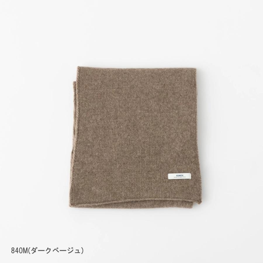 アーメン ウール カシミア ループ スカーフ WOOL CASHMERE LOOP SCARF メール便OK ARMEN  BAAM1961 ループマフラー ネイビー ナチュラル ベージュ 紺｜bluebeat-y｜08