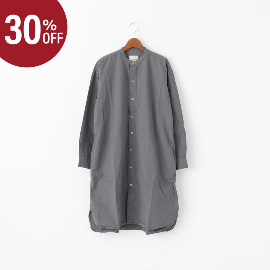 ARMEN 【30%OFF】アーメン シャツ ロング丈 長袖シャツ