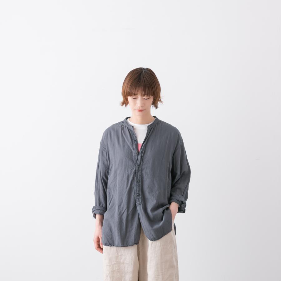 ARMEN（アーメン） ガーゼ オーバーダイ ユーティリティー シャツ
