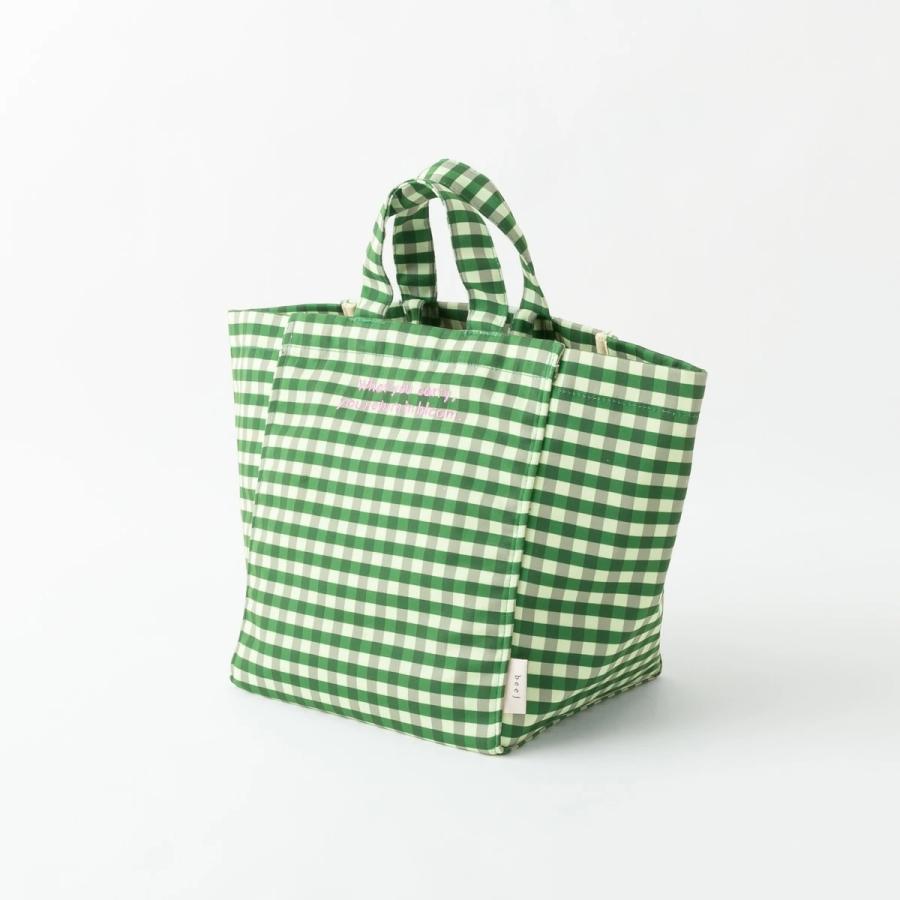 ビージ beej ギンガムチェック トートバッグ Gingham check totebag